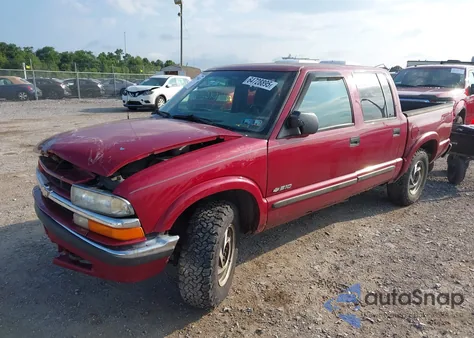 2002 Chevrolet S-10 Ls z USA, uszkodzony, nr VIN 1GCDT13W82K193777